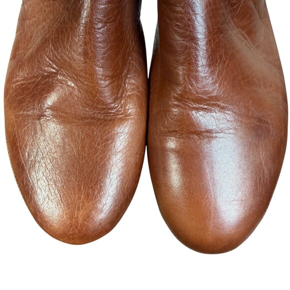 Miz Mooz Marcella brown leather chelsea flat booties size 6.5 - 7 - Picture 6 of 8